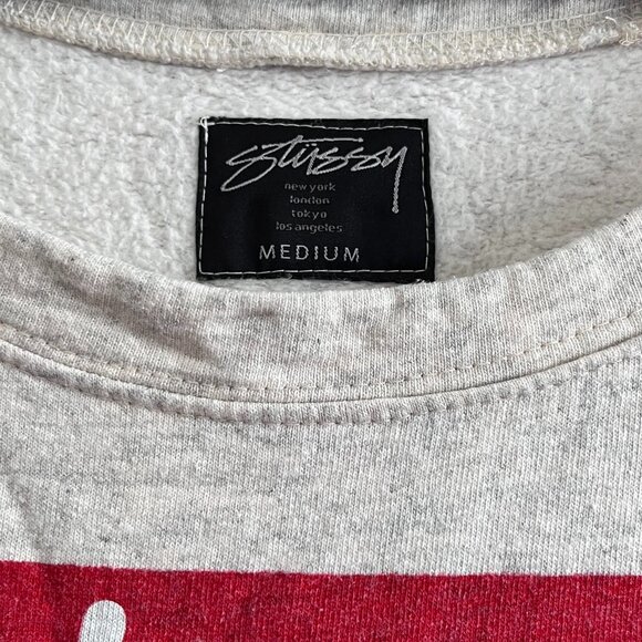 Stüssy 1980 Scoop-Neck Pullover Sweater - Picture 2 of 3